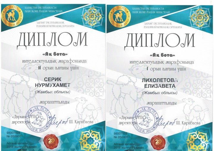 Оқушылар жетістіктері