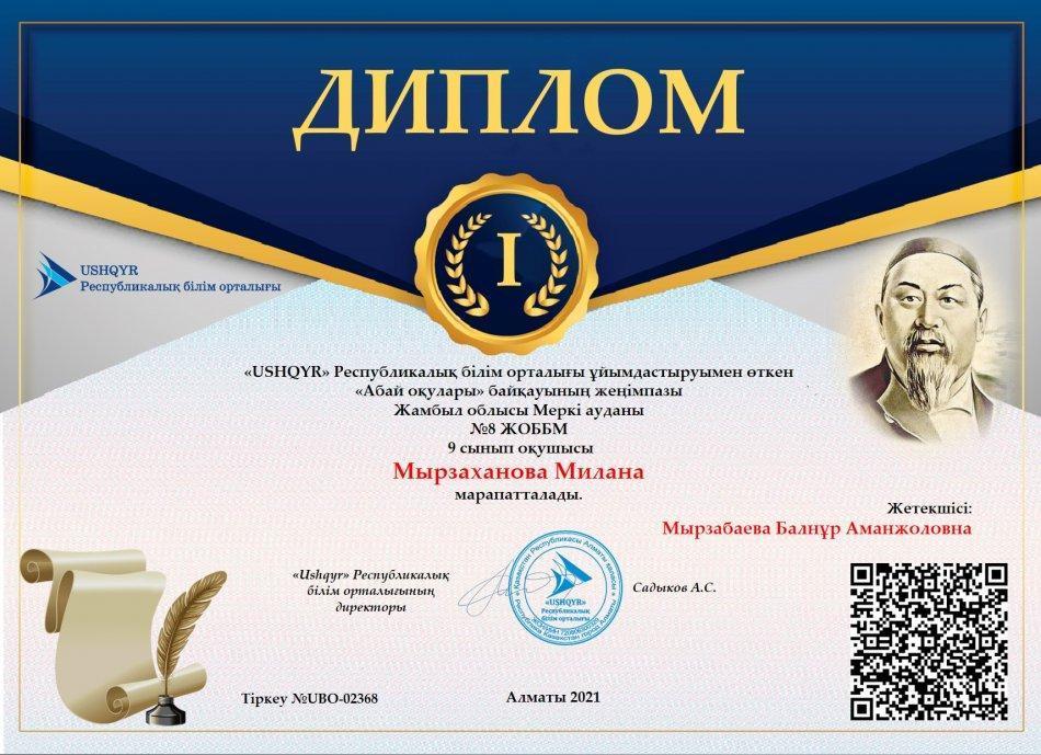 "USHQYR"РБО ұйымдастырылуымен өткізілген "Абай оқулары" байқауы