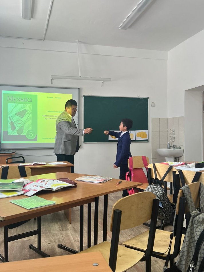 "Шығыс халықтарының музыкалық дәстүрі" атты ашық сабағы