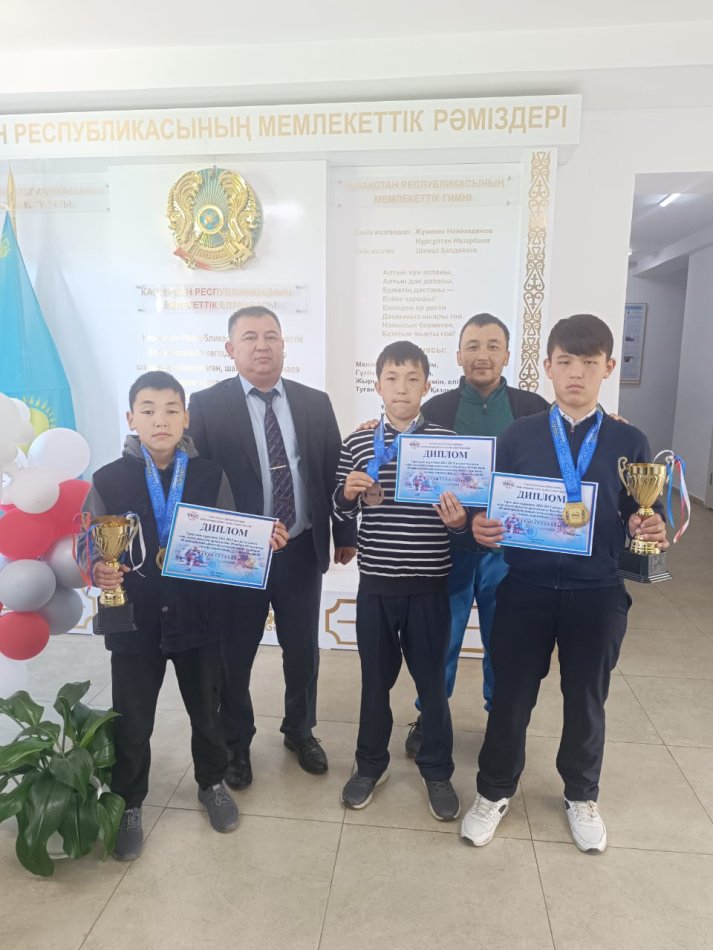 Грек-рим күресінен 2011-2013 туылған кіші жасөспірімдер арасында №8 ЖОББМ оқушыларының жетістігі!