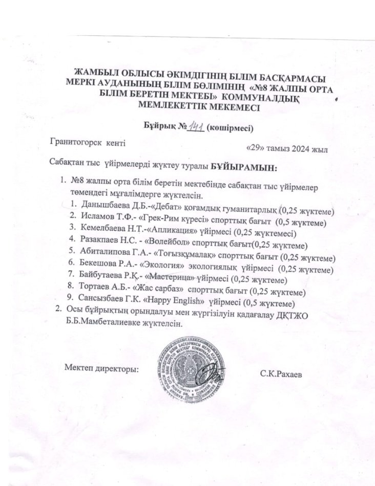 Үйірме 2024-2025