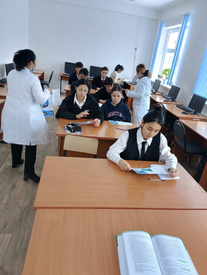 ЖРВИ тұмау жөнінде өткізілген іс – шара туралы.