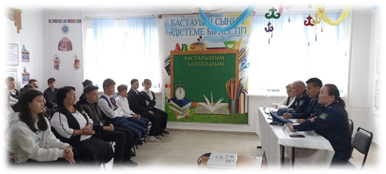 Оқушылардың психологиялық жағдайын нығайтуға бағытталған нашақорлық және мінез-құлық ауруларының алдын алу көктемгі 2025 жылдың сәуір айында өткізілген кездесу